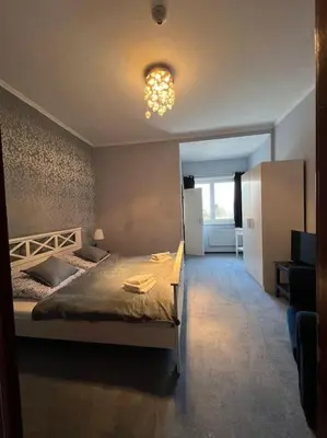 Ein Bett oder Betten in einem Zimmer der Unterkunft Ganze Pension Cecilie für Gruppenreisen