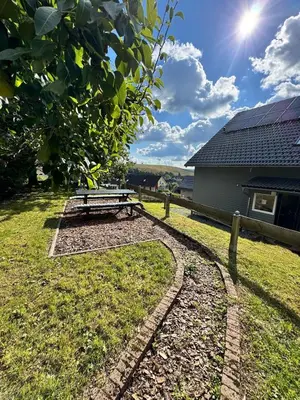 Ein Garten an der Unterkunft Fünf Harzer Berge. Rehberg
