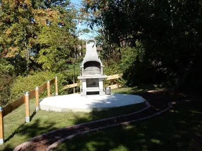 Ein Garten an der Unterkunft Fünf Harzer Berge. Rehberg