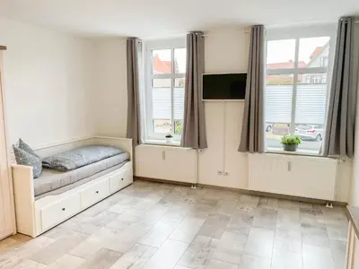 Ein Bett oder Betten in einem Zimmer der Unterkunft Alte Försterei 2.0