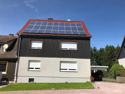 Das Gebäude in dem sich die Ferienwohnung befindet