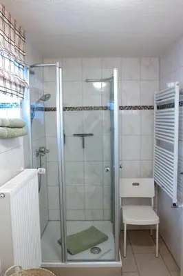 Ein Badezimmer in der Unterkunft Harzhaus Romantica