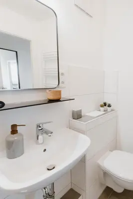 Ein Badezimmer in der Unterkunft Ferienwohnung Brockenblick
