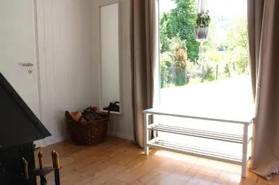 Ein Balkon oder eine Terrasse in der Unterkunft Ferienhaus am Reiterhof