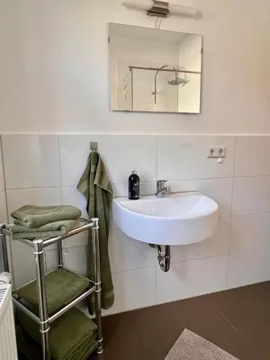 Ein Badezimmer in der Unterkunft Ferienwohnungen Am Kaufmannshof