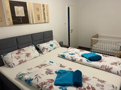 Ein Bett oder Betten in einem Zimmer der Unterkunft Roségold