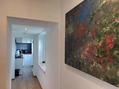 Küche/Küchenzeile in der Unterkunft Ferienwohnung Harzwunder