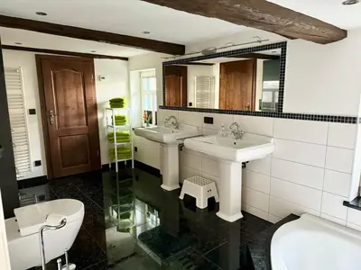 Ein Badezimmer in der Unterkunft Ferienhaus an der “Ilse”