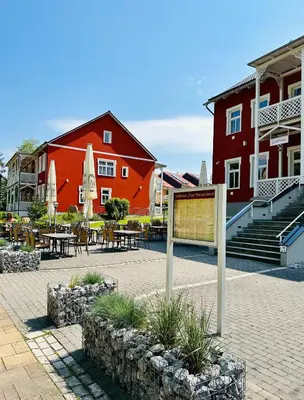 Das Gebäude in dem sich die Ferienwohnung befindet