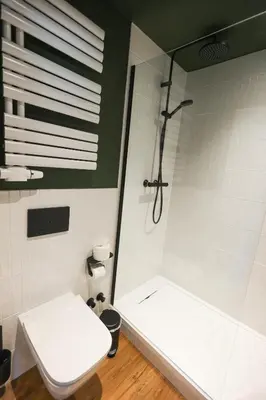 Ein Badezimmer in der Unterkunft Apartment Alm View, im Oberharz