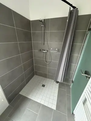 Ein Badezimmer in der Unterkunft Appartement Wolfshagen