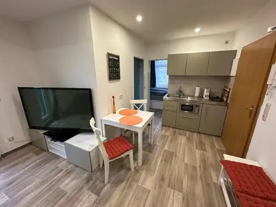 Küche/Küchenzeile in der Unterkunft Appartement Wolfshagen