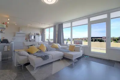 Ein Sitzbereich in der Unterkunft Penthouse 383