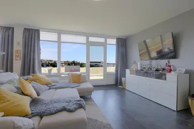 Ein Sitzbereich in der Unterkunft Penthouse 383