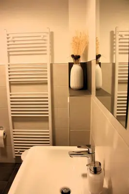 Ein Badezimmer in der Unterkunft Harzhaus Drei Hexen