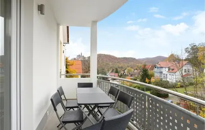 Ein allgemeiner Bergblick oder ein Berglick von der Ferienwohnung aus