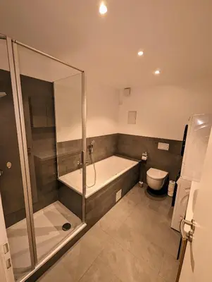 Ein Badezimmer in der Unterkunft Brocken
