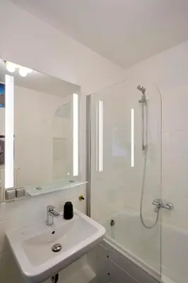 Ein Badezimmer in der Unterkunft Ferienwohnung Bad Sachsa Harz II