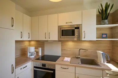 Küche/Küchenzeile in der Unterkunft Ferienwohnung Bad Sachsa Harz II