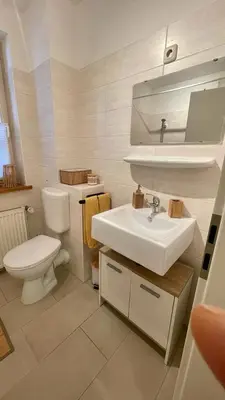 Ein Badezimmer in der Unterkunft Kaiserstube 2