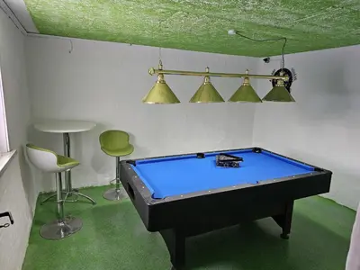 Ein Billardtisch in der Unterkunft Haus Ilse Wohnung 6