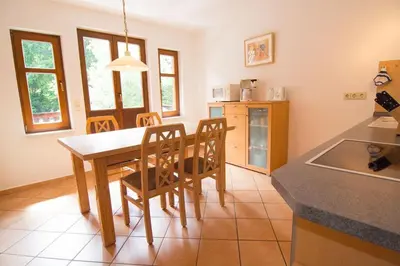 Küche/Küchenzeile in der Unterkunft Ferienhaus Urlaub in Stolberg