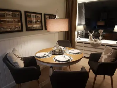Ein Sitzbereich in der Unterkunft 3-Raum Superior Komfort-Terrassen-Appartement