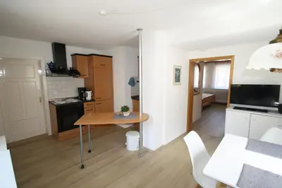 Küche/Küchenzeile in der Unterkunft Ferienwohnung WACHE im HAUS GERLACH