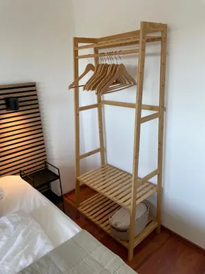 Ein Bett oder Betten in einem Zimmer der Unterkunft Ferienwohnung Jule Braunlage