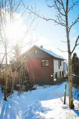 Das Hexenlandhaus Tom, Oberharz, mit Sauna im Winter