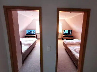 Ein Bett oder Betten in einem Zimmer der Unterkunft Ferienhaus 