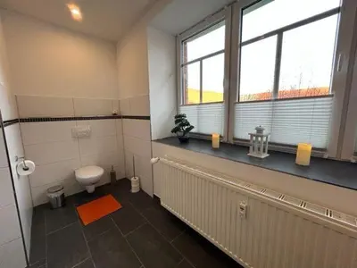Ein Badezimmer in der Unterkunft Ferienwohnung Knopp mit Infrarotsauna und Elektrokamin