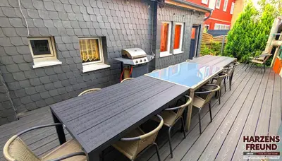 Ein Balkon oder eine Terrasse in der Unterkunft Arode Grosser Harzensfreund