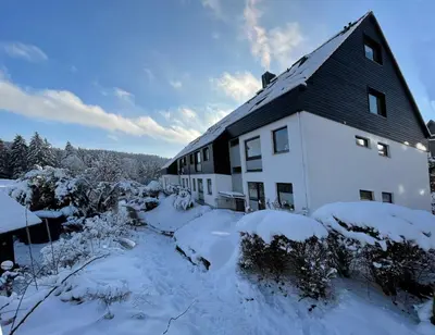 Zimmer mit Aussicht im Winter
