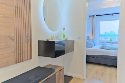 Ein Bett oder Betten in einem Zimmer der Unterkunft Harzabenteuer - Biken, Wandern, Tierliebe & Stil