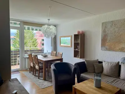 Ein Sitzbereich in der Unterkunft NEU! Ferienwohnung Lieblingsplatz OG