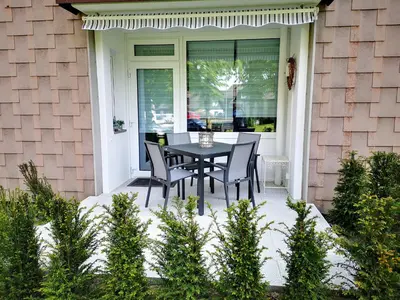 Ein Garten an der Unterkunft Ferienwohnung Hirschkuss