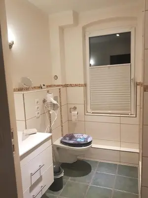 Ein Badezimmer in der Unterkunft Ferienwohnung Peters