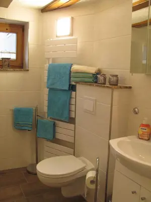 Ein Badezimmer in der Unterkunft Ferienwohnung im ältesten Fachwerkhaus