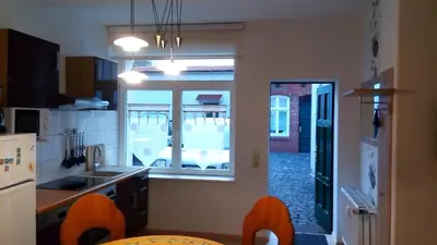 Küche/Küchenzeile in der Unterkunft Apartment Halmis FeWo WR