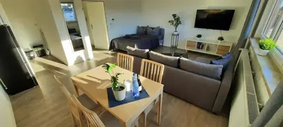 TV/Unterhaltungsangebot in der Unterkunft Apartment Horizont