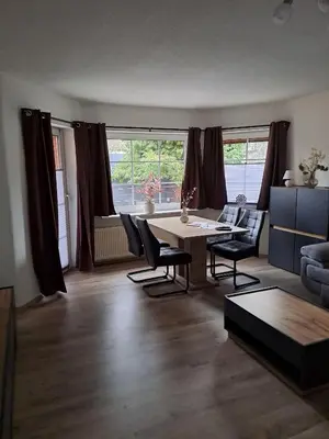 Ein Sitzbereich in der Unterkunft Ferienwohnung Olga