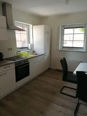 Küche/Küchenzeile in der Unterkunft Ferienwohnung Olga