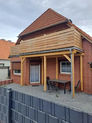 Das Gebäude in dem sich die Ferienwohnung befindet