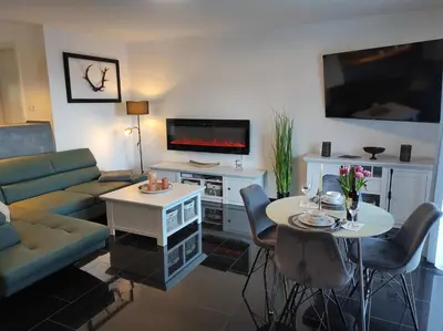TV/Unterhaltungsangebot in der Unterkunft Ferienwohnung Schätzchen am Wald