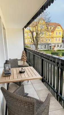 Ein Balkon oder eine Terrasse in der Unterkunft HOME Suites Loft mit Sauna