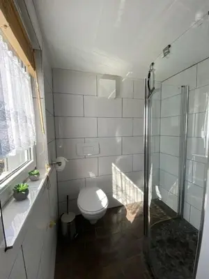 Ein Badezimmer in der Unterkunft Ferienhaus 
