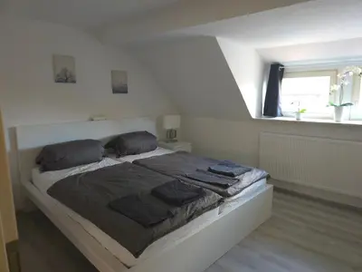 Ein Bett oder Betten in einem Zimmer der Unterkunft Cozy apartment in the centre of Goslar old town