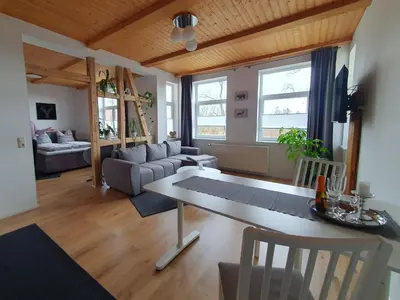 Ein Sitzbereich in der Unterkunft Haus Sonnenblick
