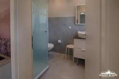 Ein Badezimmer in der Unterkunft Auszeit-im-Harz Haus 2 Wohnung 4